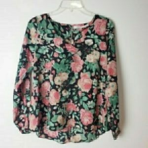 Lovers + Friends Boyfriend Floral Pullove Floral Blouse